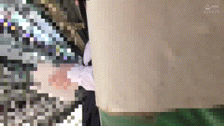 y033｜ジャンパースカート紺リボンちゃん033｜ゆず故障 エロGIF 3